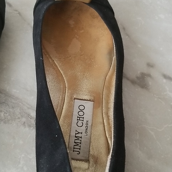 Jimmy Choo Morse Suede Flats Size 38.5 - Picture 4 of 8